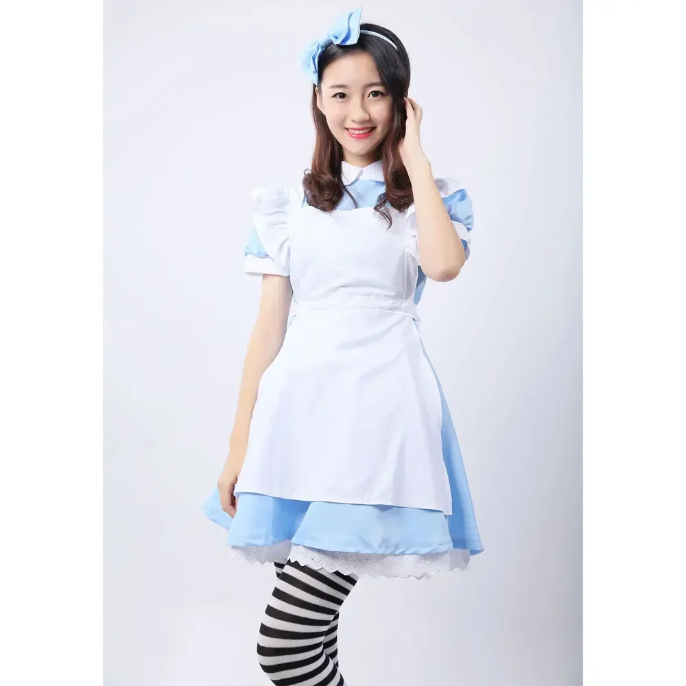 Lolita Kleid Maid Cosplay Fantasia Karneval Party Halloween Kostüme für Frauen