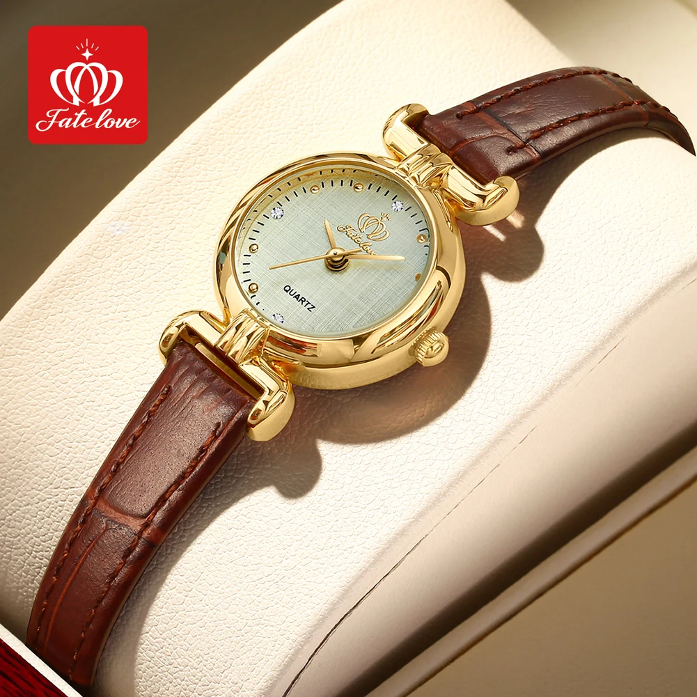 FATELOVE 905 Womens Watch Original Elegant Fashion Small Quartz Watch For Ladies Waterproof Luminous With Box Reloj Mujer