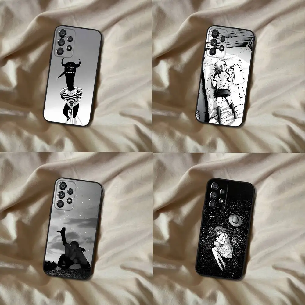 

Goodnight Oyasumi Punpun For Samsung Phone Case Soft Black Cover A20,A21s,A22,A31,A32,A52,A53,A72,73,A80