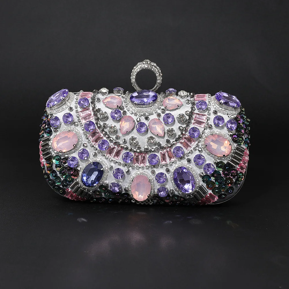 

Элегантная женская сумка-клатч для вечерних мероприятий, инкрустированная стразами, с индивидуальным дизайном, для тяжелой промышленности, с полным покрытием стразами, креативная, для банкетов