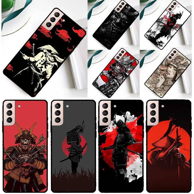 Japanese Samurai Warrior Case For Samsung Galaxy S23 S22 Ultra S21 S20 FE Note 10 20 Ultra S8 S9 S10 Plus Cover