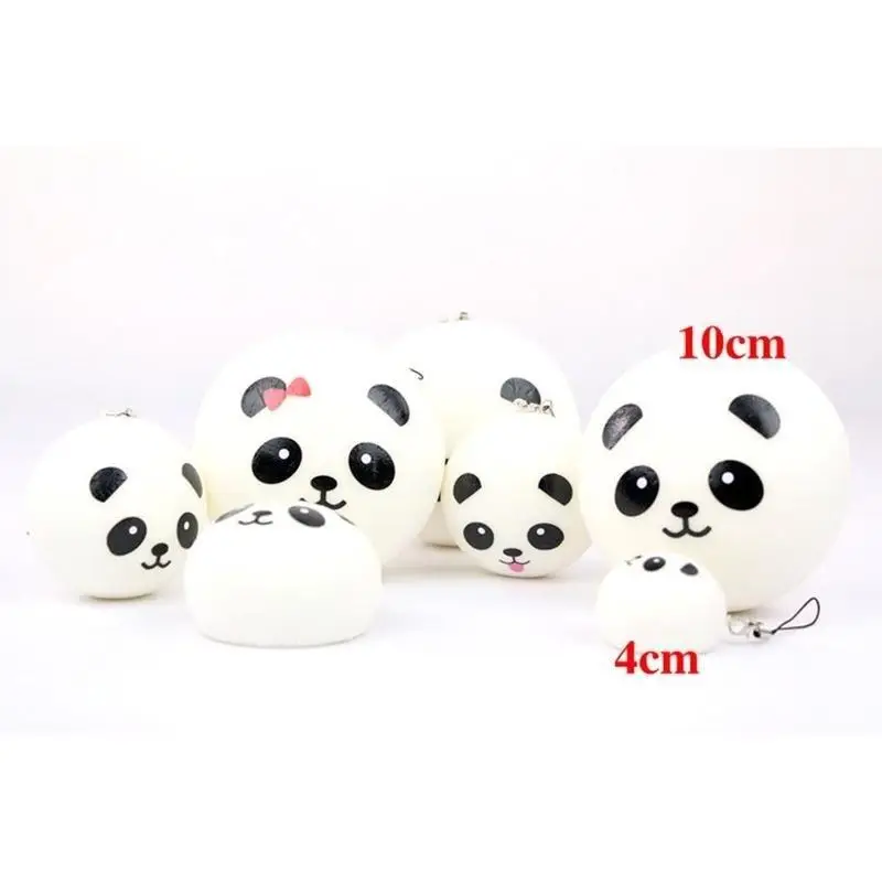 Panda Squishy Charms Kawaii Buns Bread Cell Phone Key/Bag Strap Pendant Squishes