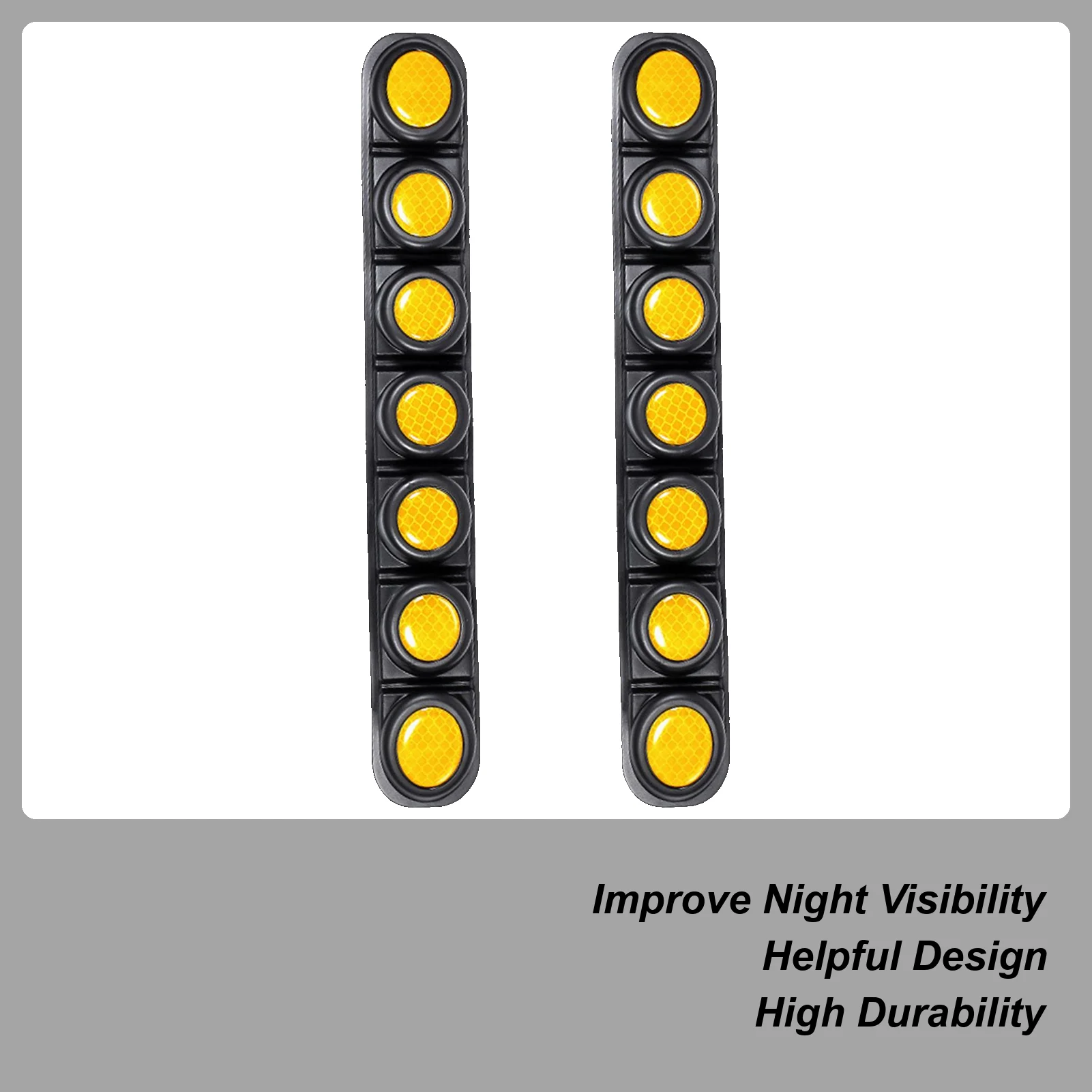 

Reflective Car Bumper Stickers 2 Pieces Foldable Bumper Protector Safety Warning Reflective Stickers For Car SUV Truck