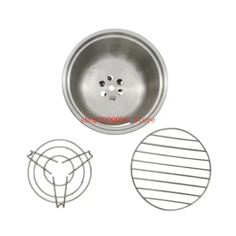 Efficient Burning Stove Charcoal Grill Stainless Steel Backpacking Stove for Grilling Boiling and Roasting Outdoors