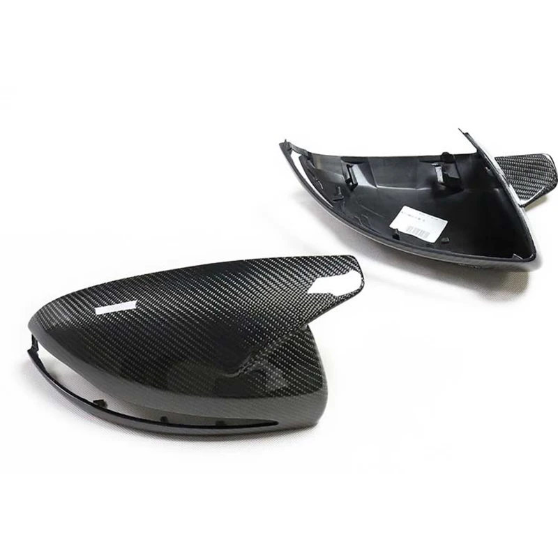 2 pcs Sport Style Real Carbon Fiber Mirror Cover Cap Replacement For Mercedes-Benz W205 W253 W222 W213 W238 X253 only for LHD