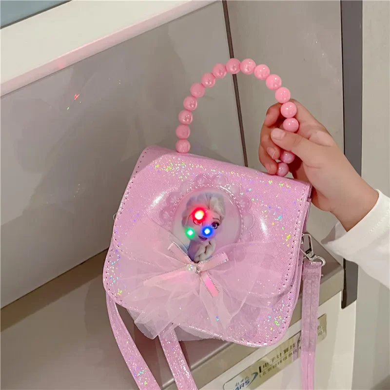 Disney Frozen Crossbody Bags Anime Figure Elsa Sofia Shoulder Bag Cartoon Storage Bags Anime Handbags Kids Toys Christmas Gifts