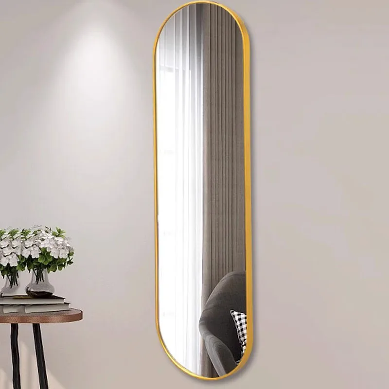 

Bathroom Irregular Mirror Women Nordic Shower Living Room Bedroom Mirror Large Standing Espejos Cuerpo Completo Room Decor