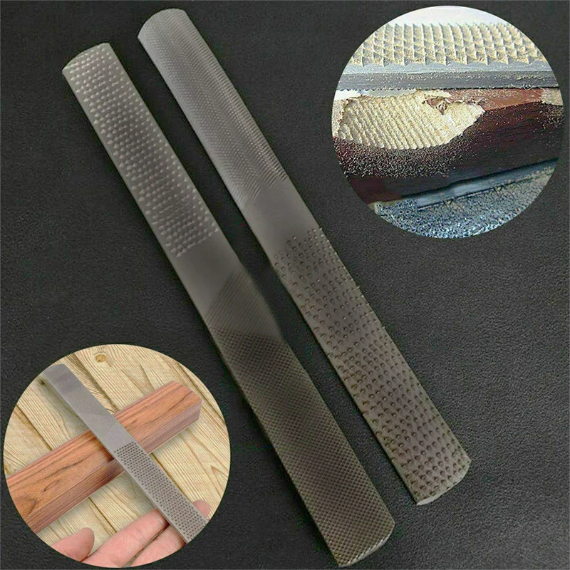 

4in1 Carbon Steel Half Round Flat & Needle Hand Rasp Files for Sharping Finishing Wood Metal Plastic Carpentry Woodworking Tools