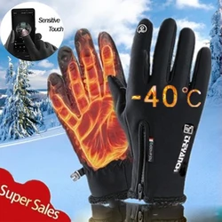 Outdoor Winter Handschoenen Waterdicht Moto Thermische Fleece Gevoerde Slip Touchscreen Antislip Motorrijden Herfst Sport