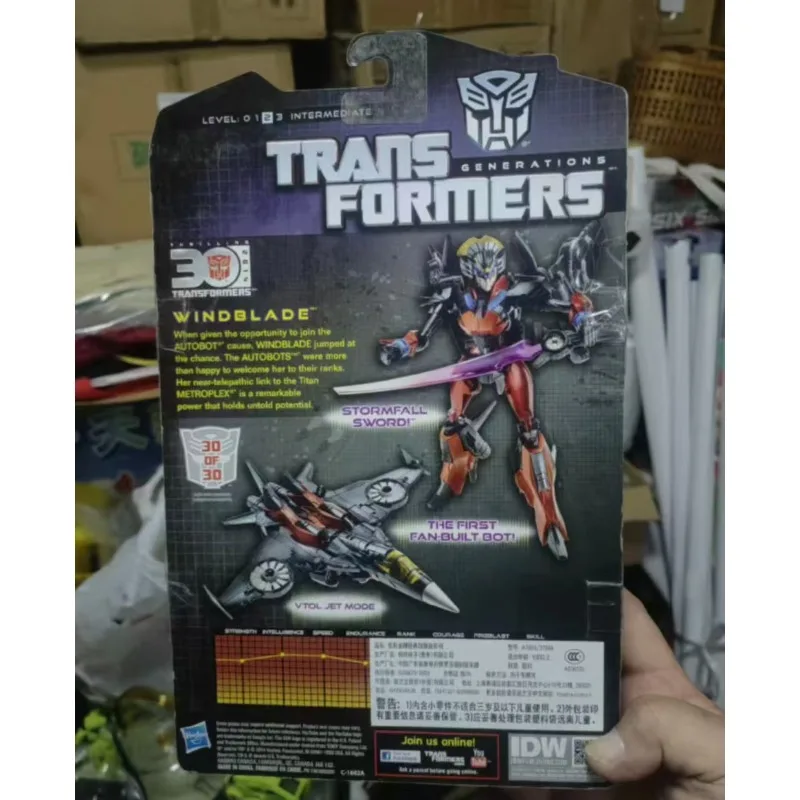 Original Hasbro Transformers IDW WINDBLADE Action Toy Figure Model Collection