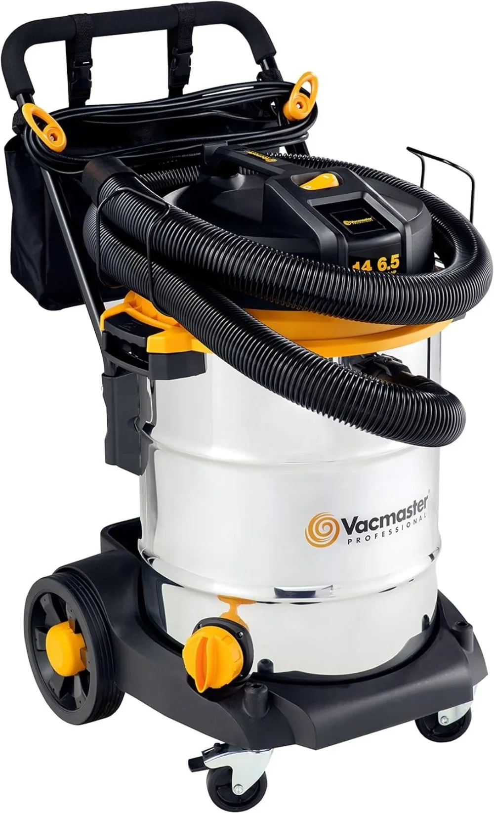 Beast Professional Series 14 Gal. 6.5 HP Steel Tank Wet/Dry Vac Cart kink resistant premium hose utility nozzle floor nozzle