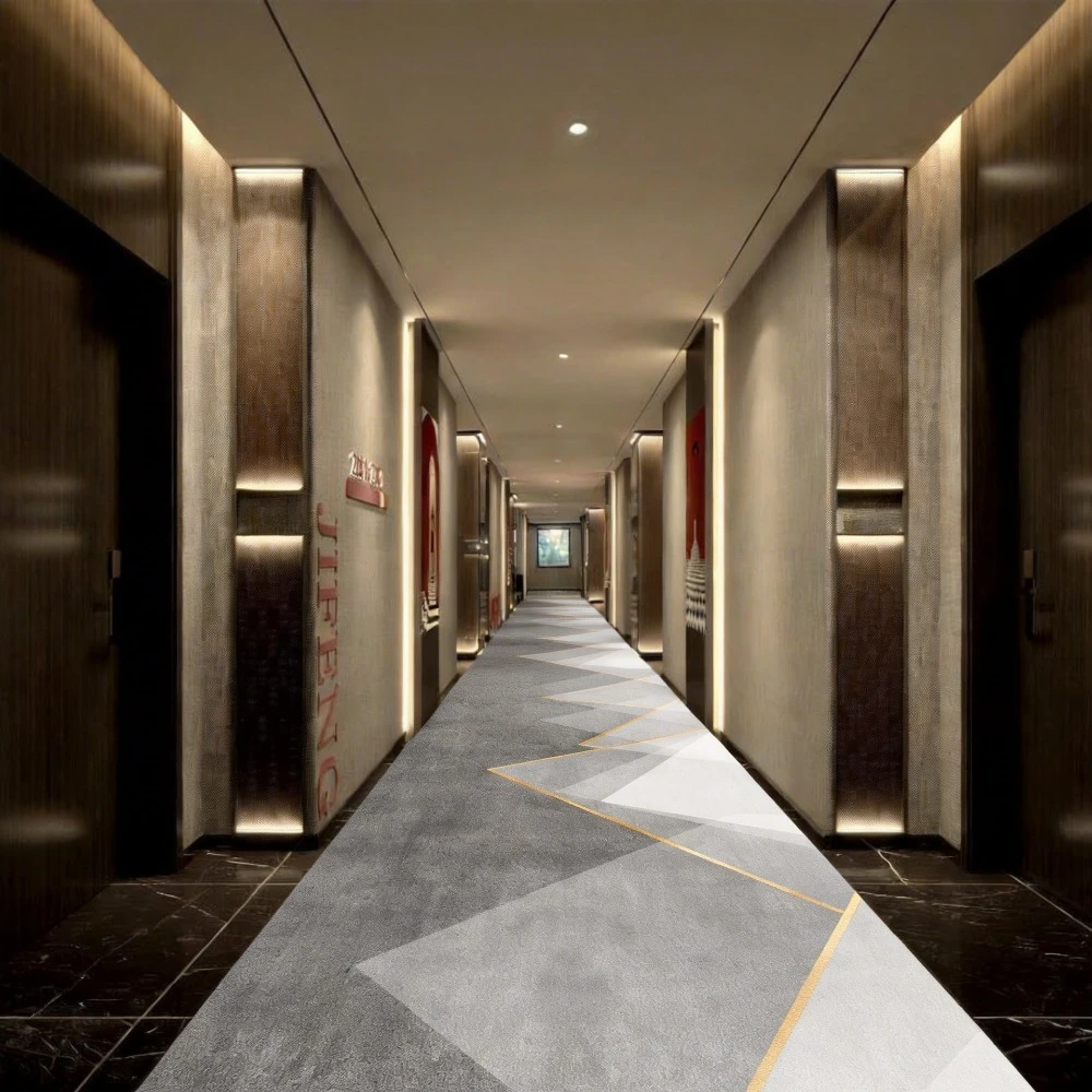 

European Decoration Long Corridor Carpet Gorgeous Hallway Carpets Non-slip Stairway Rug Home Runner Aisle Floor Mat Customizable