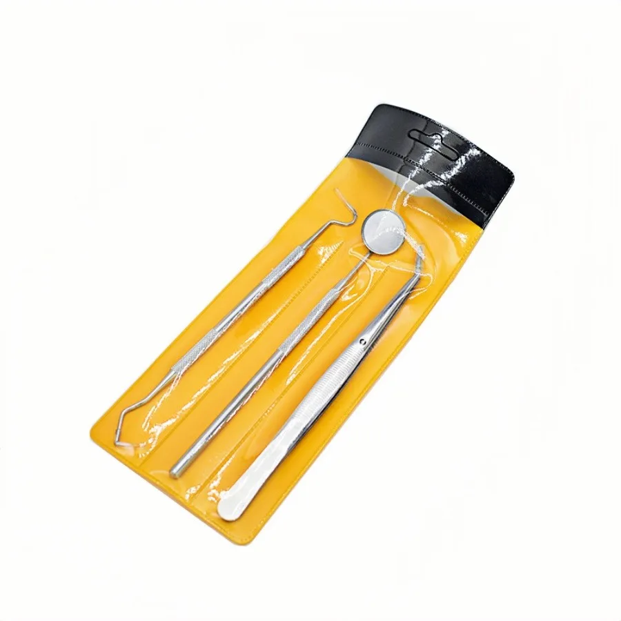 3 قطعة/المجموعة الفولاذ المقاوم للصدأ أدوات طب الأسنان عدة طب الأسنان مختبر الفم مرآة أطباء الأسنان اختيار أداة قشارة الأسنان لمجموعة تبييض الأسنان #4