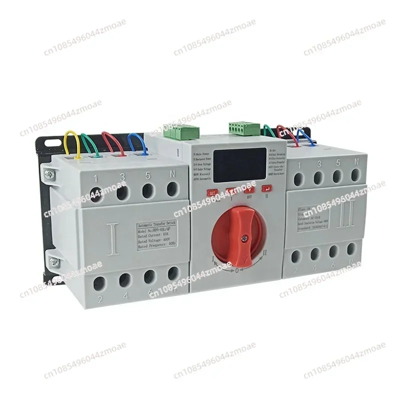 RP6-63L 4P 220V Control Voltage Automatic Transfer Switch with LED display for Generator