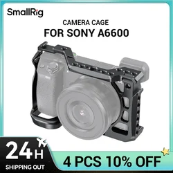 SmallRig A6600 Camera Cage for Sony A6600 With Cold Shoe Mount 1/4 Thread Holes for Microphone Flash Light DIY Options 2493