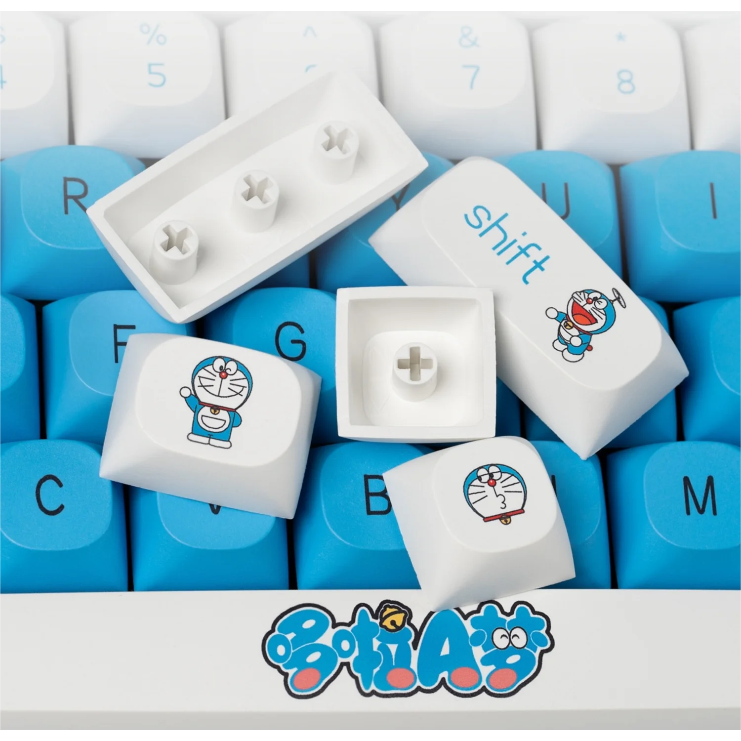 Dora-Mechanical Gaming Keyboard, MA Keycap, PBT 124 Keys, Cute Thermosublimation for Customized, 60, 64, 84, 98, 108, MX Switch