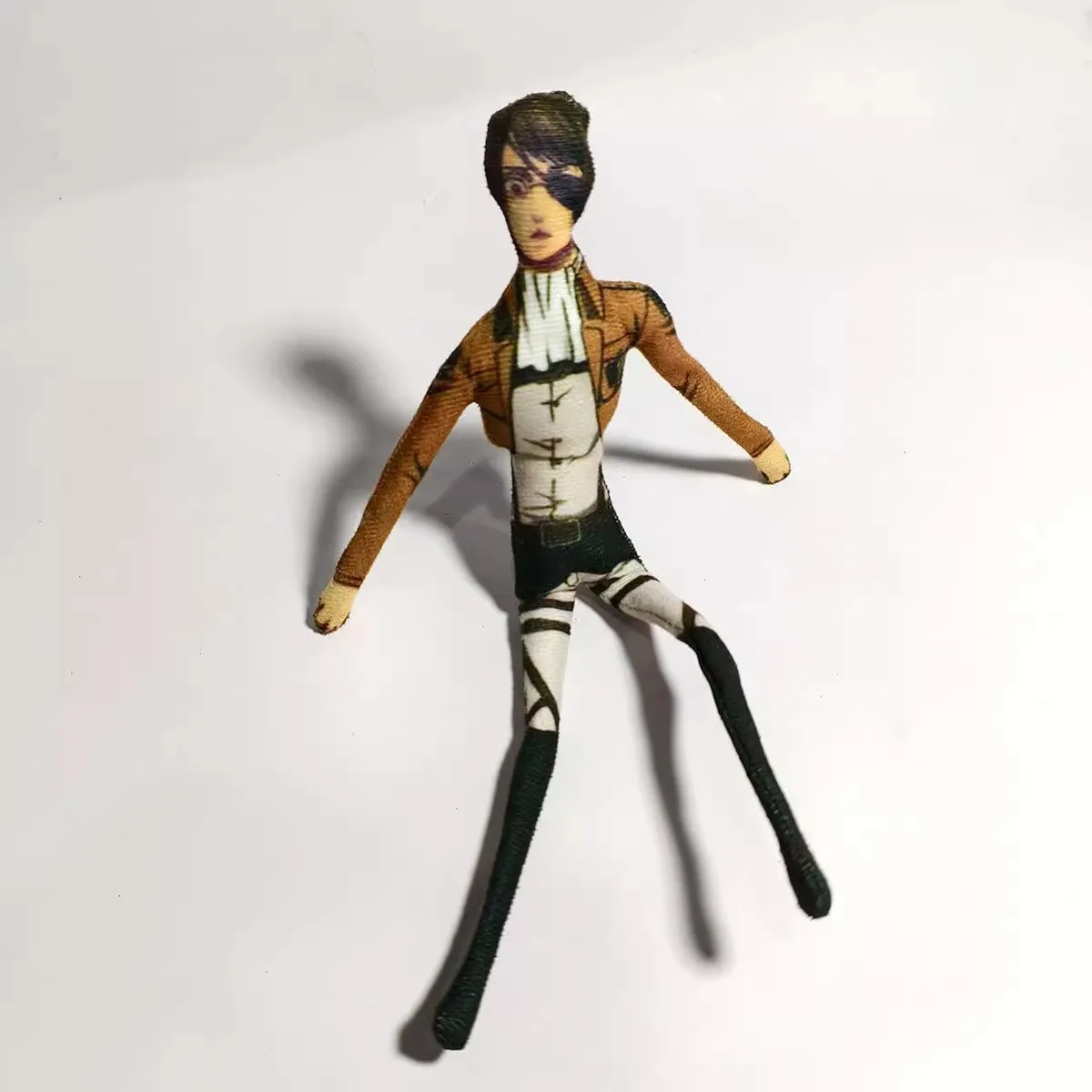 

Funny Poseable Plush Dolls Toy Eren Yeager Levi Ackerman Armin Arlert Anime Collectible Party Gift