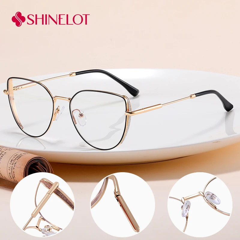 

82128 Cat Eye Eyeglasses Prescription Frame Female Eye Protection Glasses Youth Style Best-Selling Concise Style Cute Eyewear