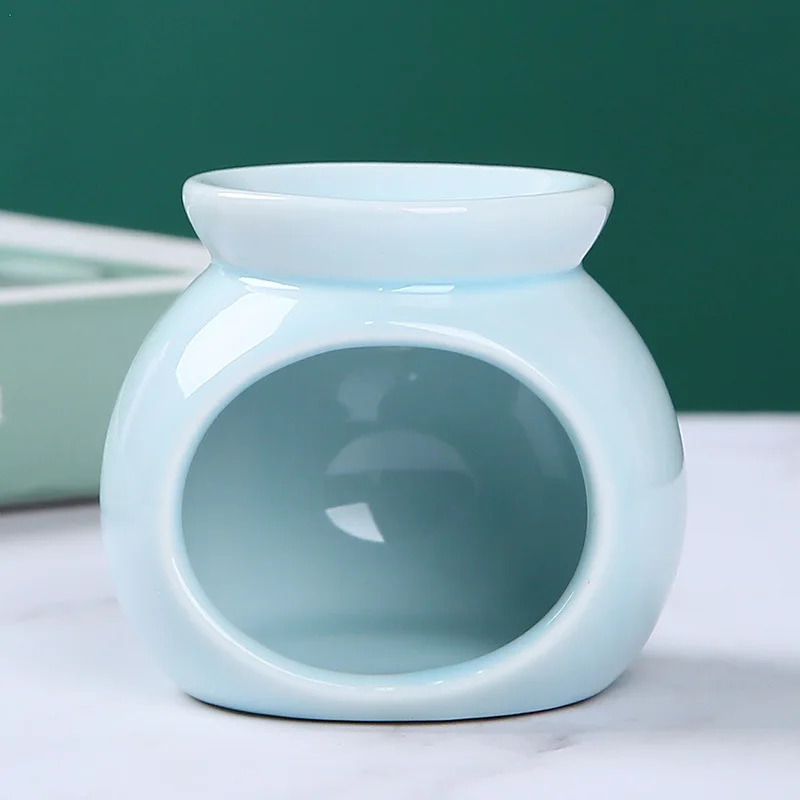 Essential Oil Burner Ceramic Candle Heating Holder Reed Diffuser Furnace Household Spa Salon Liqulid Aromatherapy Incense Burner