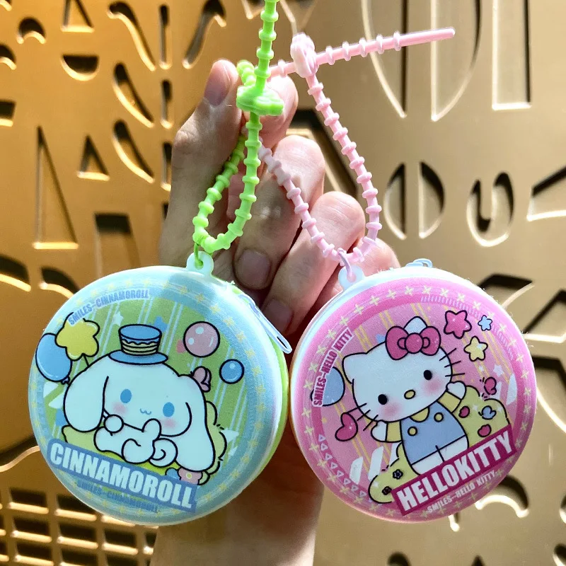 Kuromi Hello Kitty Zero Wallet Keychain Storage Bag Decorative Cute Bag Keychain Hanging Chain A Birthday Gift for Girls