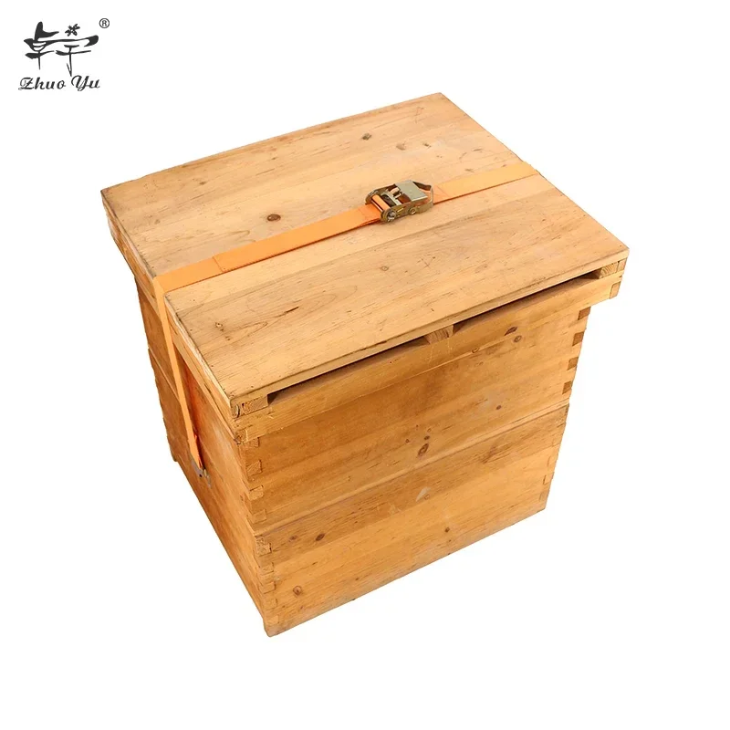 Full Set China Fir Wood Langstroth Beehive Include Outer Cover+Inner Cover+Honey Supper+Deep Hive Body+Bottom Board