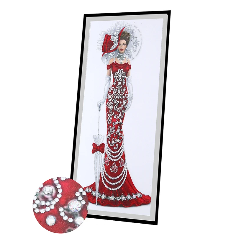 Fai da te strass pittura ricamo decorazione di bellezza kit pittura diamante elegante signore modello ornamenti di arte decorativa