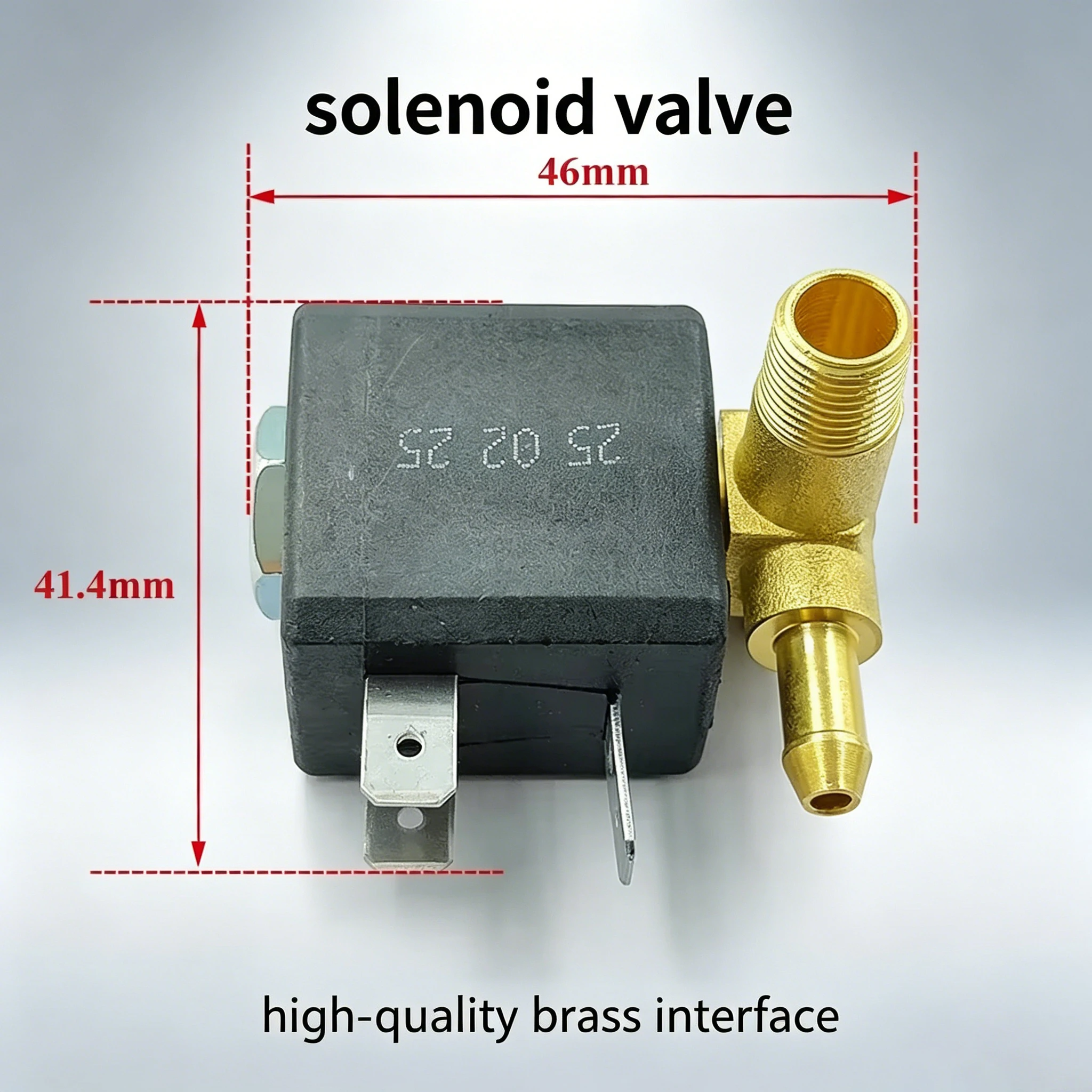 Jiayin JYZ-3 Brass Solenoid Valve G1/8 AC220V/230V Normally Closed Electric Valve for Steam Iron Machine Gas Hot Water Flow Con
