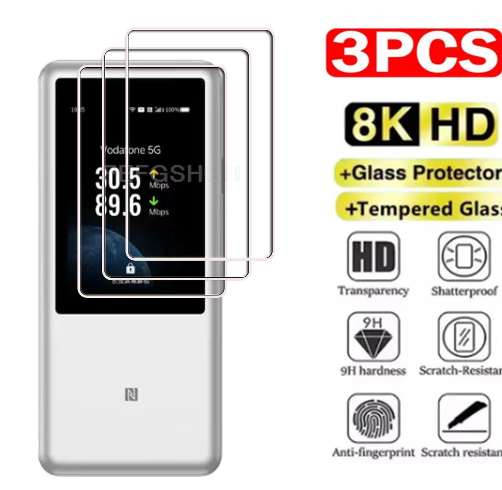 3PCS 9H HD gehärtetes Glas für ZTE U60 Pro MU5250 5G Pocket WIFI Router ZTEU60Pro U60Pro Displayschutzfolie