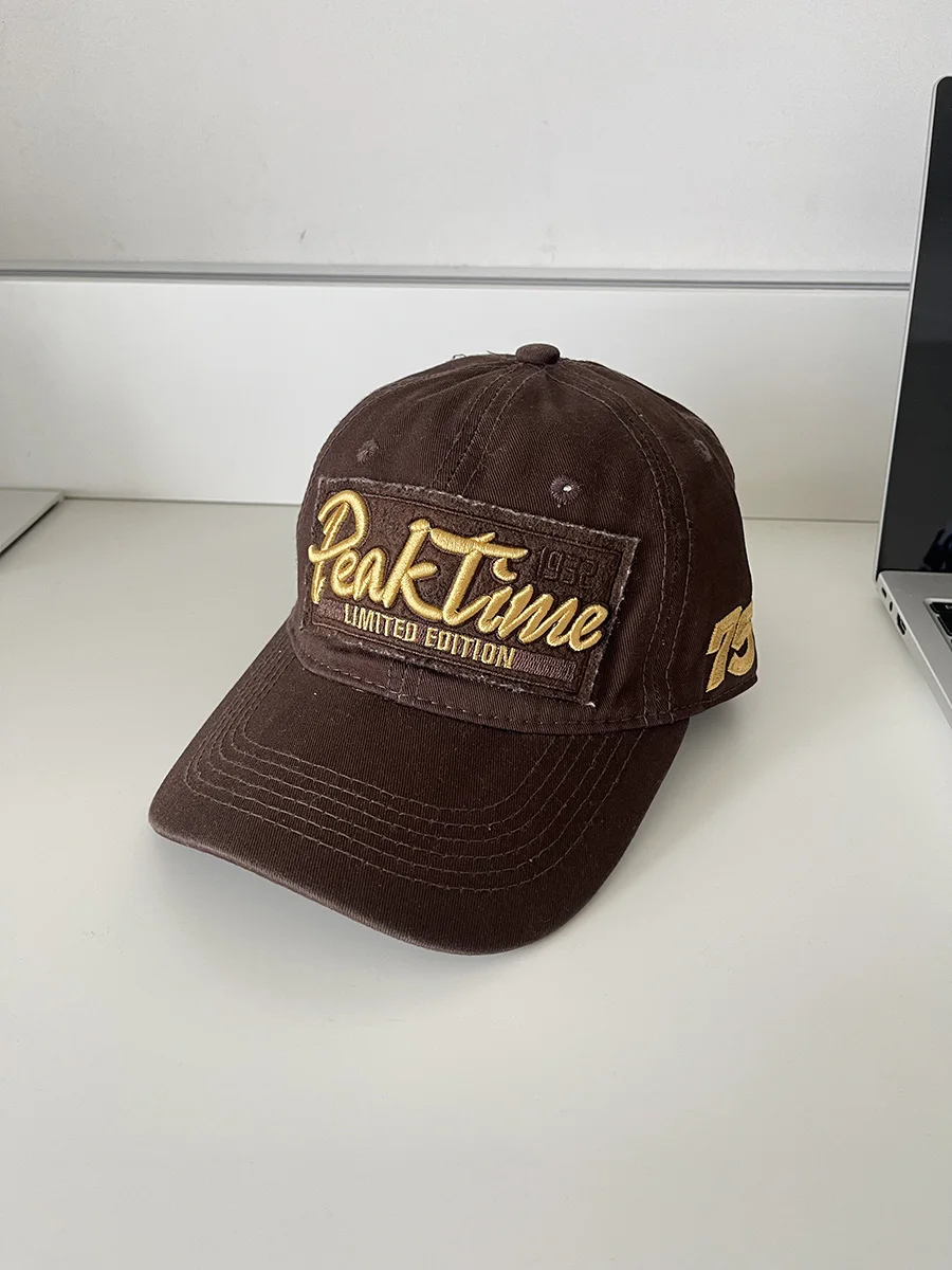 Retro peaked cap female trendy brand wide brim shading breathable cap baseball cap male