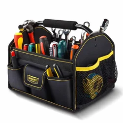 Borsa per attrezzi multifunzionale Borsa per imballaggio per attrezzi in tessuto Oxford Borse per organizer per attrezzi di riparazione hardware per carpentiere per elettricista portatile