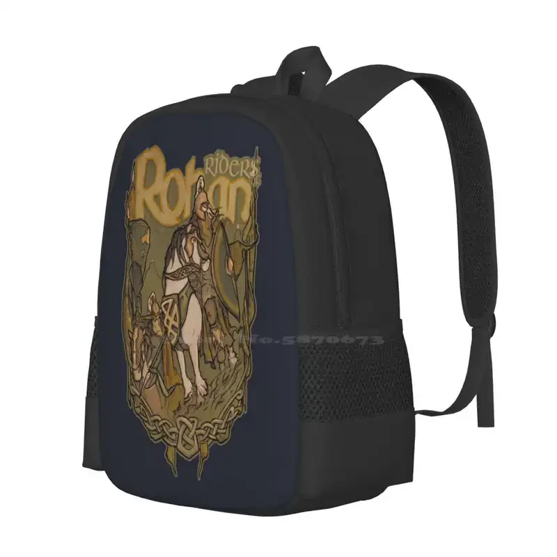 Mochila escolar Riders Of ABCD, bolso de moda, Gandalf Fantasy Frodo, Middle Earth, Jrr, Tolkien, Bilbo, Aragorn, Dragon, gran oferta