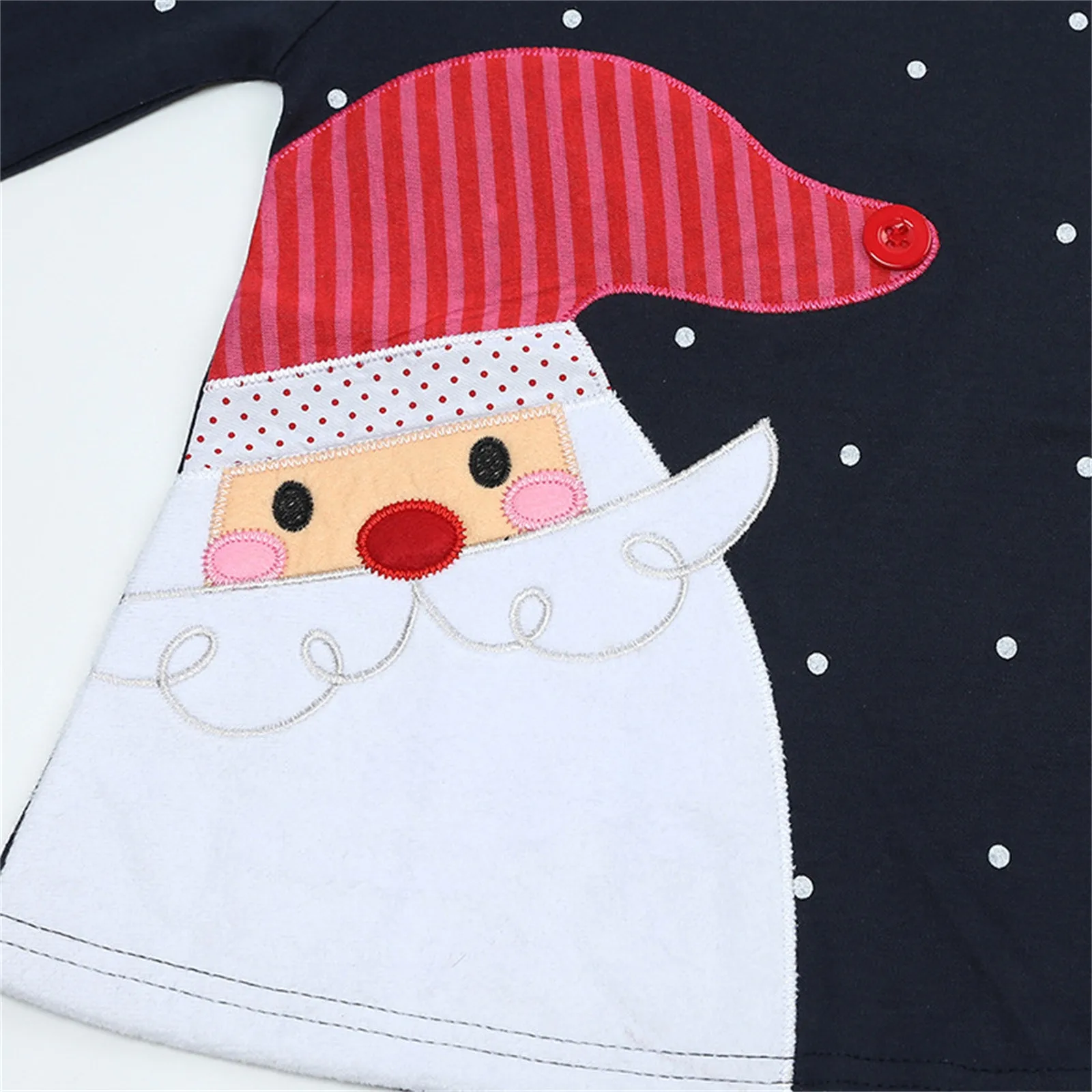 Kids Christmas Dress Cute Santa Baby Casual Cotton Long Sleeve Girls Dress 1-6 Years Toddler Girl Clothes Sweet Princess Costume