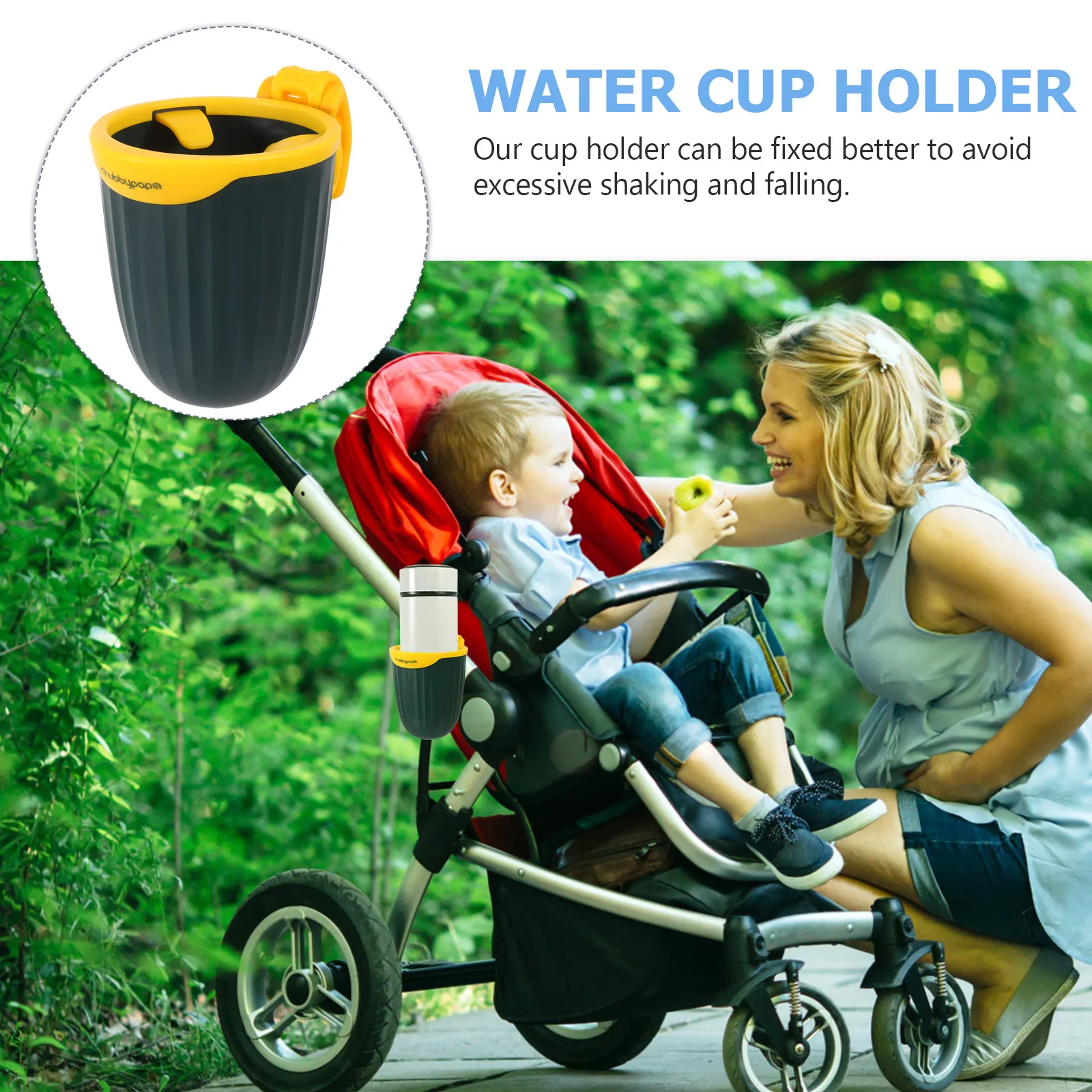 

Cup Holder Stroller Wheelchair Baby Cart Bottle Trolley Rack Pp Plastic Water Travel