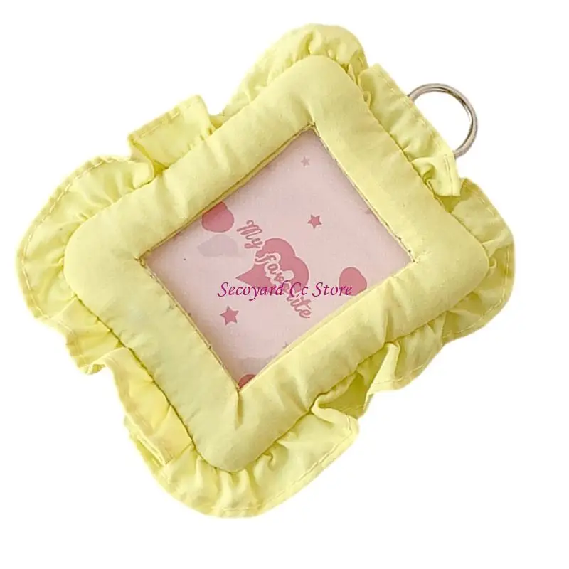 N3UC 3Inch Photocard Protector PVC Fabric Card Covers Photo Card Sleeves Bag Charm