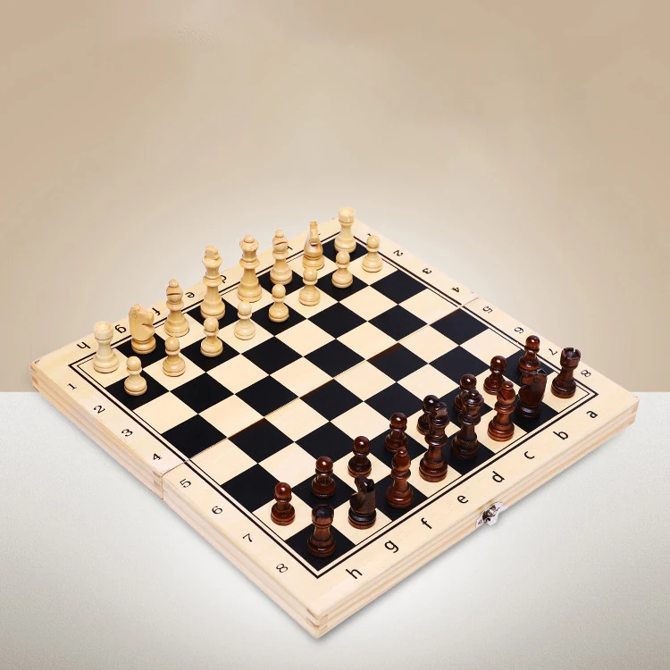 مبيعات المصنع مباشرة قطع شطرنج خشبية عالمية عالية الجودة مجموعة رقعة الشطرنج الخشبية
