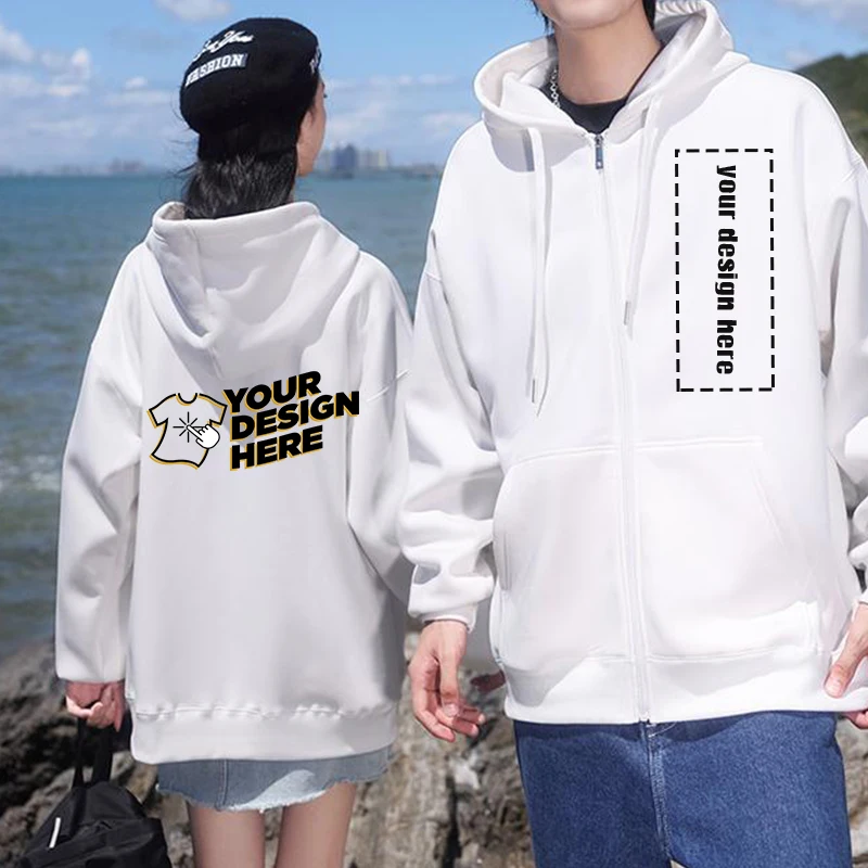 Felpa con cappuccio con cerniera di alta qualità - Pullover unisex in cotone (93% cotone, 700 g) con stampa logo gratuita, 1 pezzo minimo LS-3333