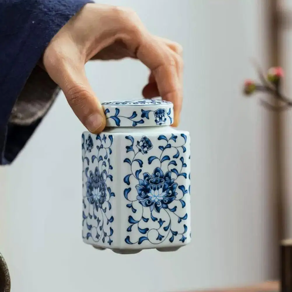 Kitchen Seasoning Ceramic Tea Pot Traditional Chinese with Lid Airtight Food Storage Containers Reusable Pantry Organization view 5