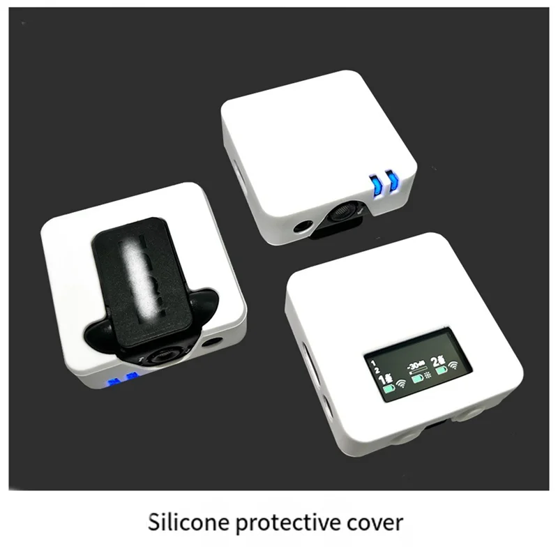 A73T Silicone Protective Case For RODE Wireless Go/Go II Skin Cover For Handheld Microphone Systems Shockproof & Lightweight
