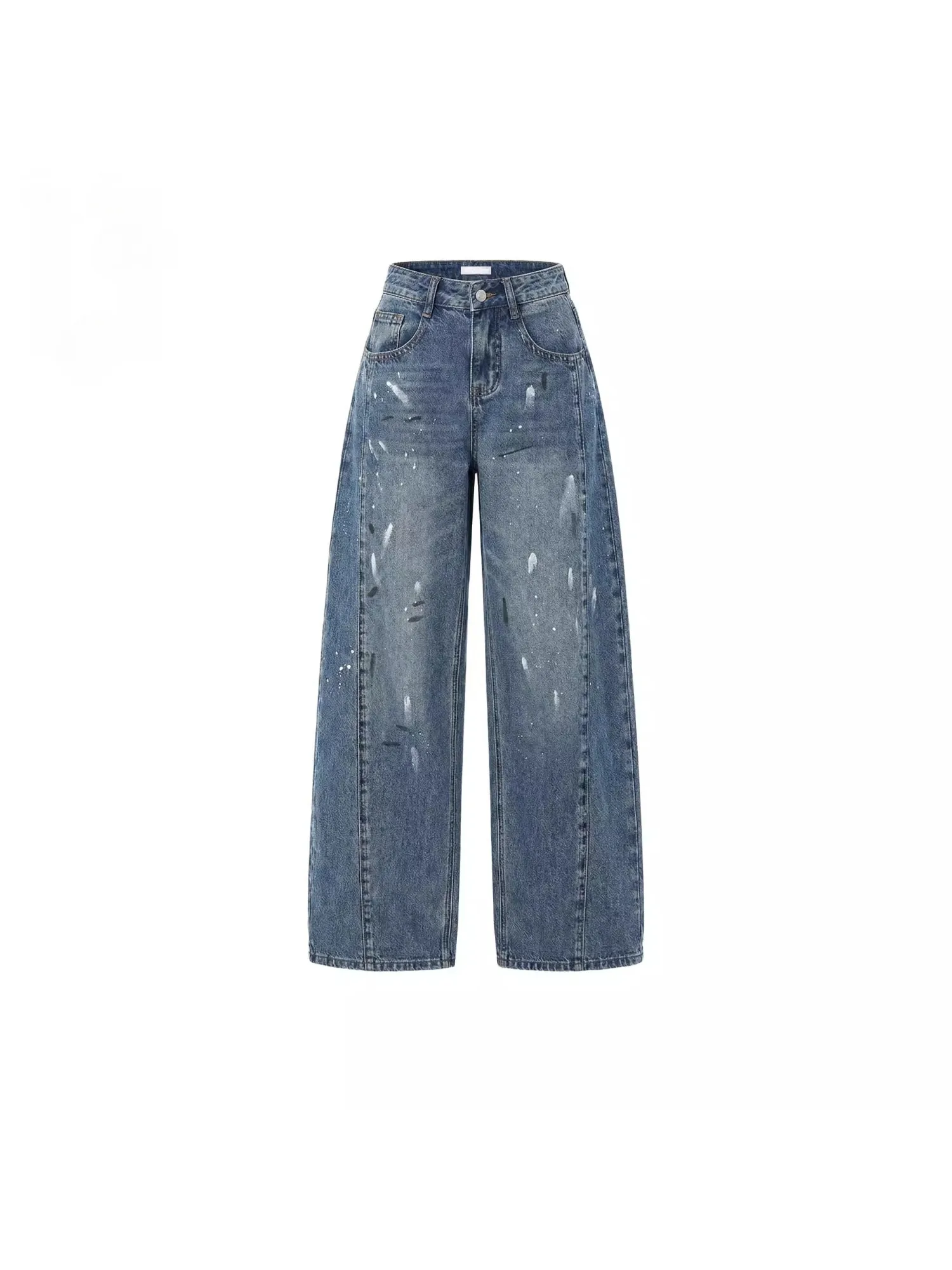 

Slimming Wide Leg Jeans Women's Straight Cut Jeans Casual Spring Summer 2026 New Sle Versatile High Waist American Sle
