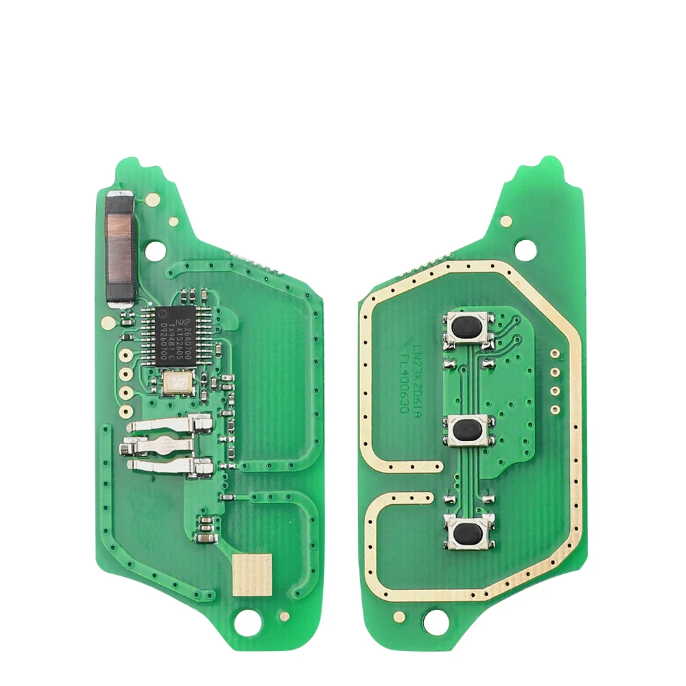 KEYYOU-llave de coche remota con Chip, para Renault Master 3 Clio III Clio 3 Kangoo Modus Twingo 2006-2016 7701210033 433MHz ID46 PCF7961