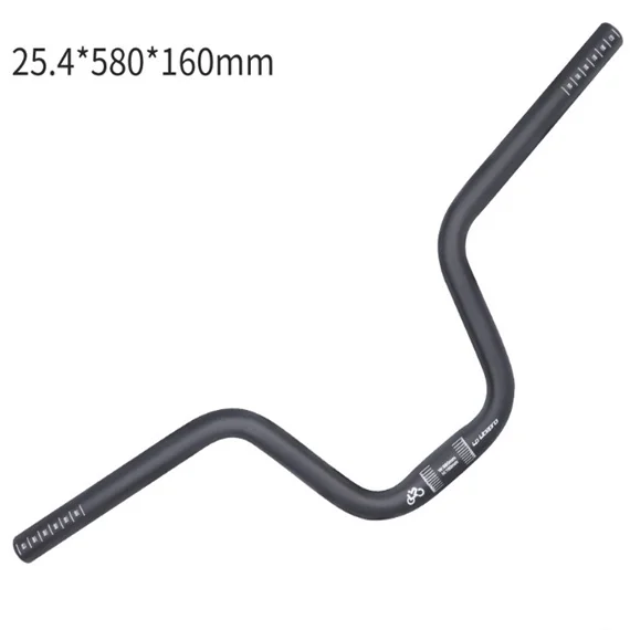 Liteproelite BMX Folding Bike Swallow Bent Handlebar 25.4*580MM U Shape Handle Bar Lift 120/160mm Swallow Handle Bar 275/290g