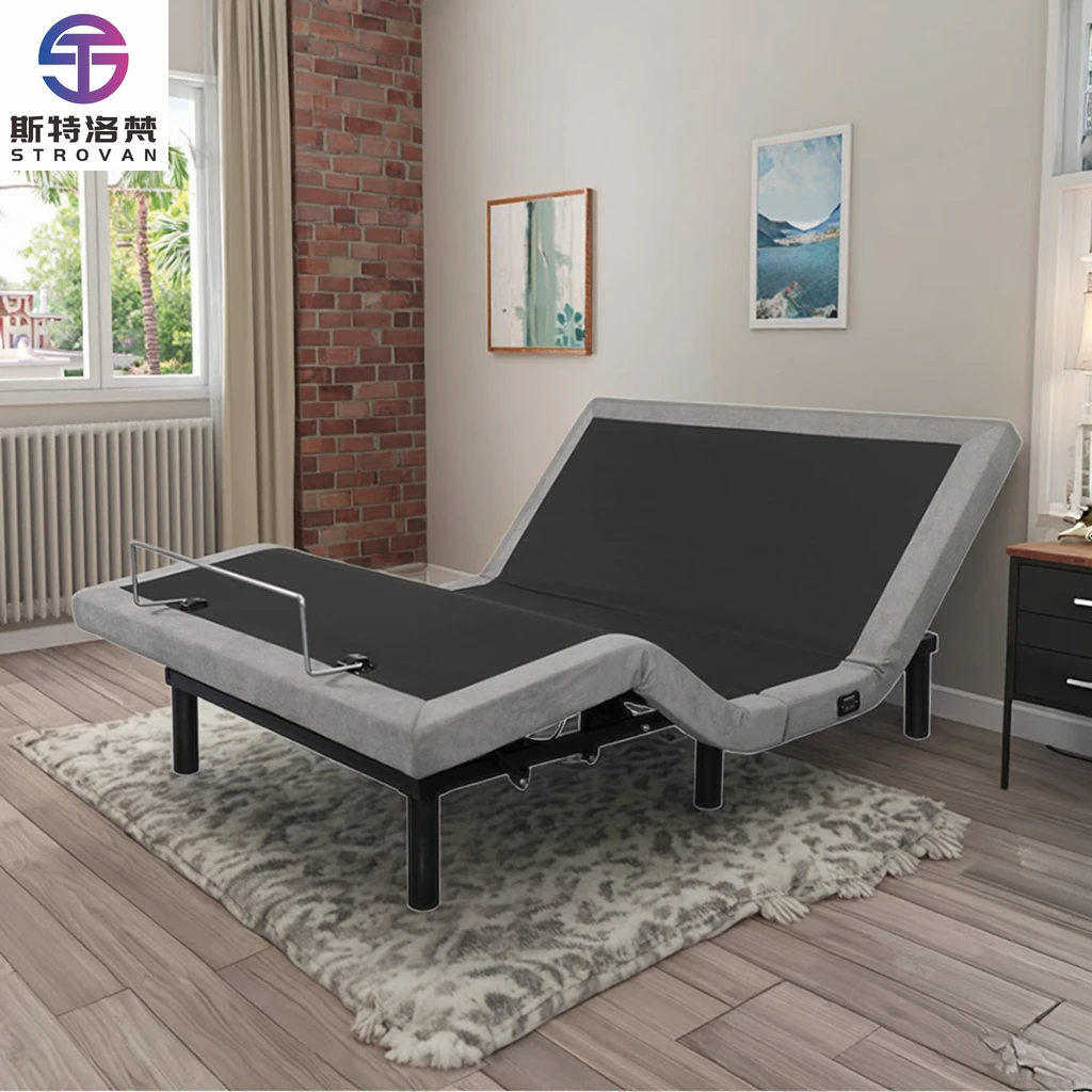 

New Design Bedroom Automatic Lifting Double Motor Intelligent Sleep Bed Can Adjust the Price of Bed Frame