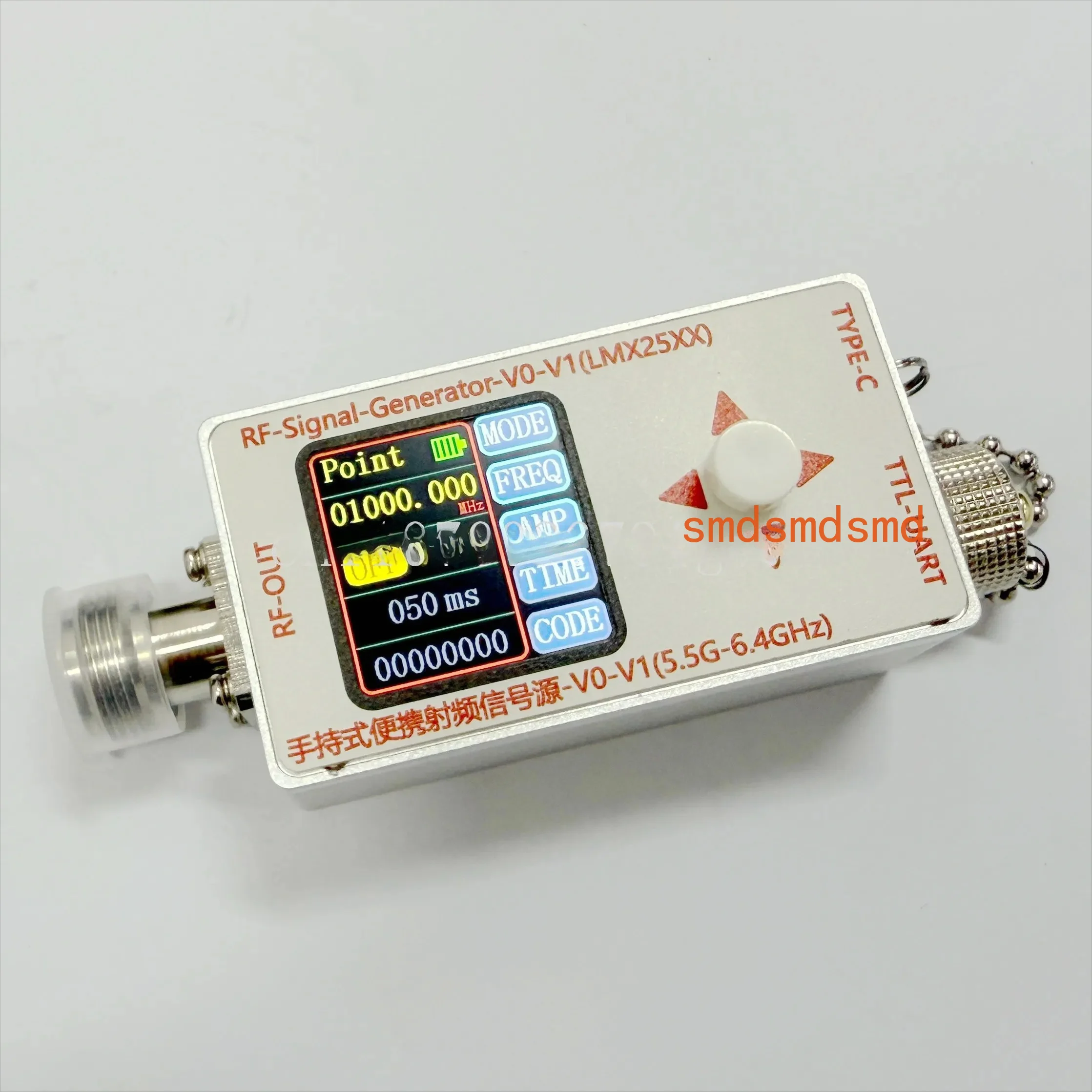 12.5M-6.4GHz RF Signal Source Generator V0-V1 Sweeper, with Modulation, High Frequency Sinusoidal Output