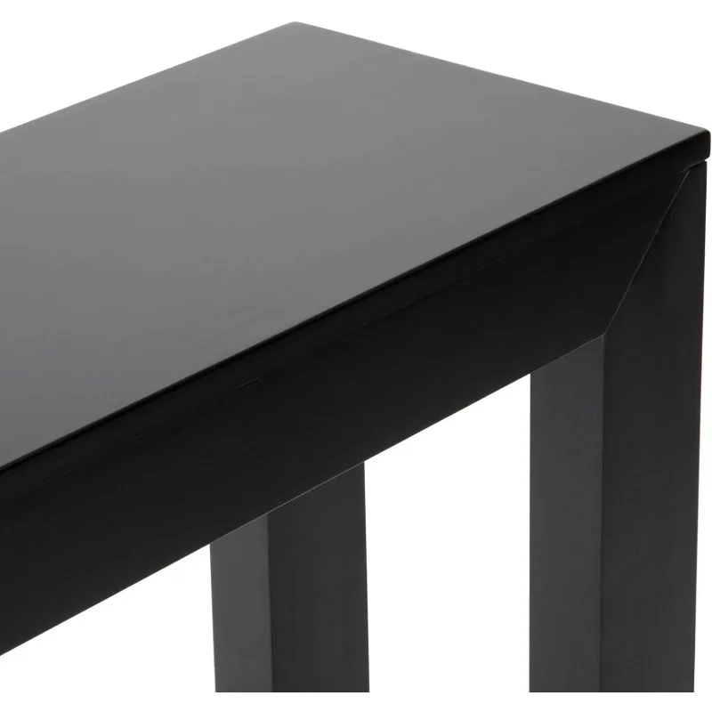Mesa de console moderna de madeira maciça, 56 polegadas, mesa de sofá, mesa de entrada estreita para corredor, atrás do sofá, sala de estar