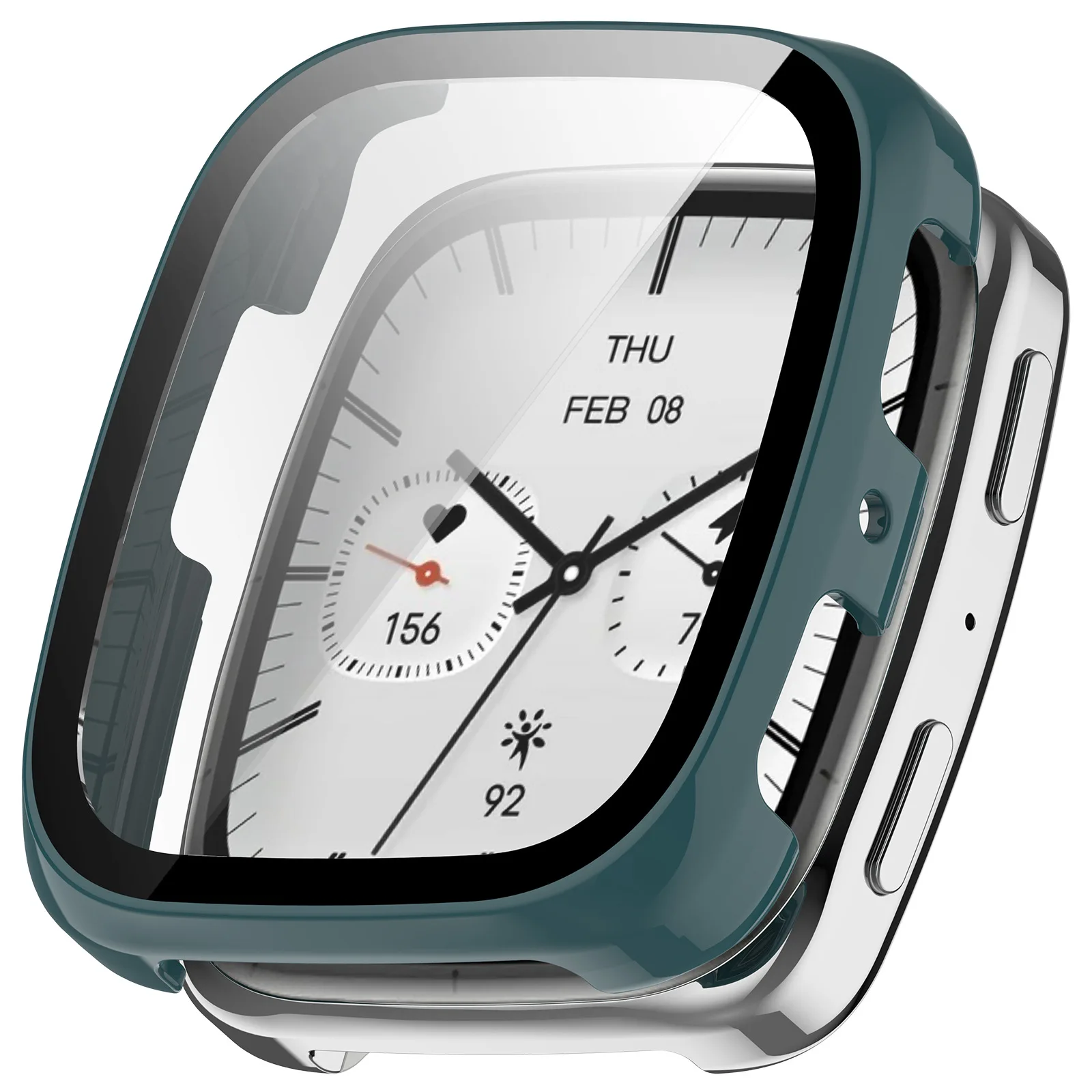 Amazfit Active2 Square 통합 PC 케이스 및 강화 필름용 2in1 PC 시계 케이스 및 필름 슈트