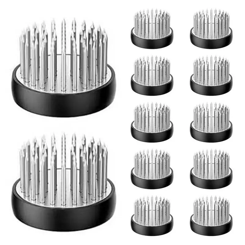 

BMBY-12Pcs 1.34Inch Ikebana Flower Frogs, Stainless Steel Floral Pin Holders For Fresh Flowers, Plant Stems Support