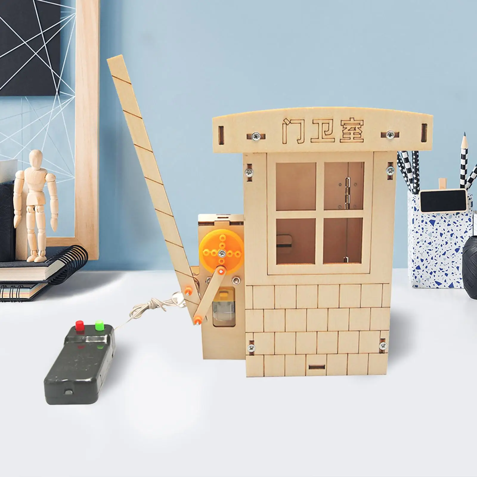 교육용 빌딩 키트 리프트 게이트 모델 키트, 과학 도구 선물, 남아용 교육 보조 과학 실험 키트, DIY 조립