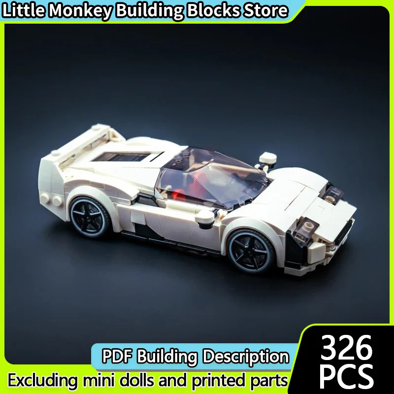 

Speed Racing Car Model MOC Building Bricks SC40 Top Tier Sports Car Modular Technology Children Holiday Gifts Assemble Toys Suit