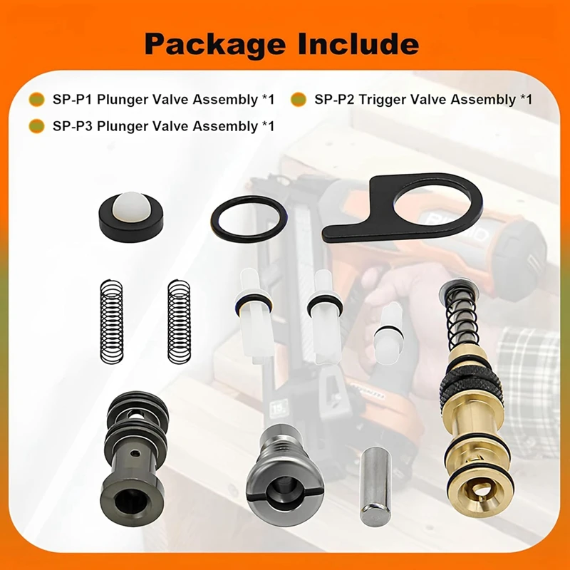 ABJI-877-337 884-111 875-638 SP-P1 SP-P2 SP-P3 Плунжерный клапан и триггерный клапан в сборе для детали гвоздезабивающего устройства NR83A