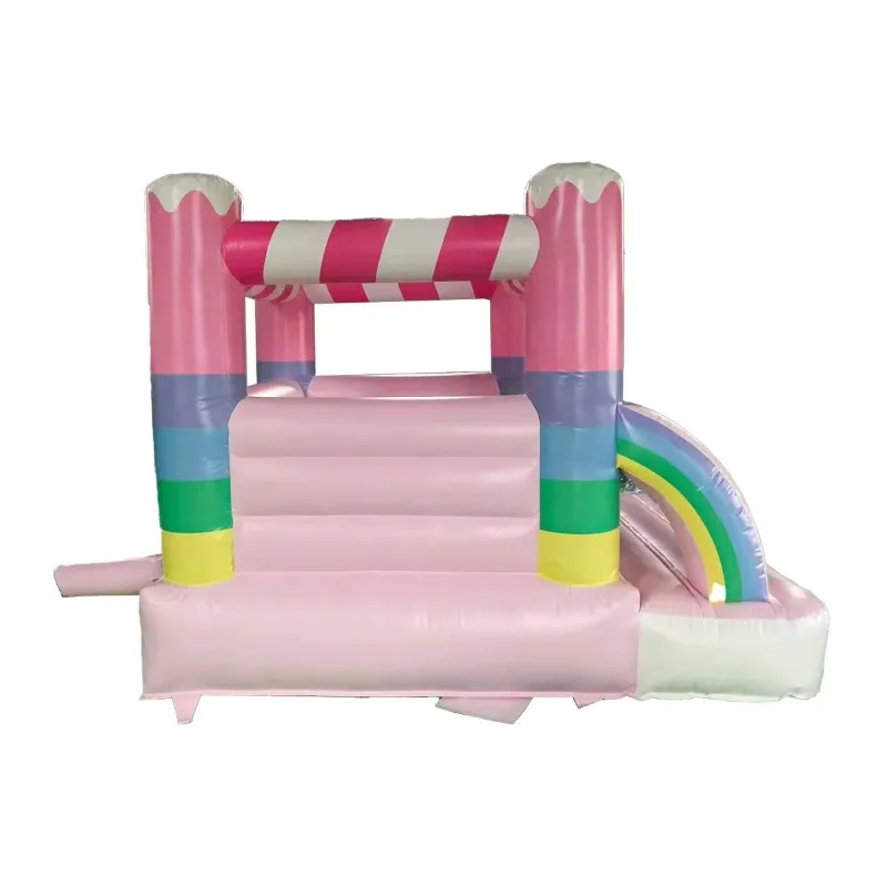 White Bouncy Castle Party Inflatable Wedding Bodyguard with Slide Commercial Bounce House